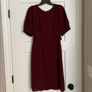 Express short sleeve mid length dress